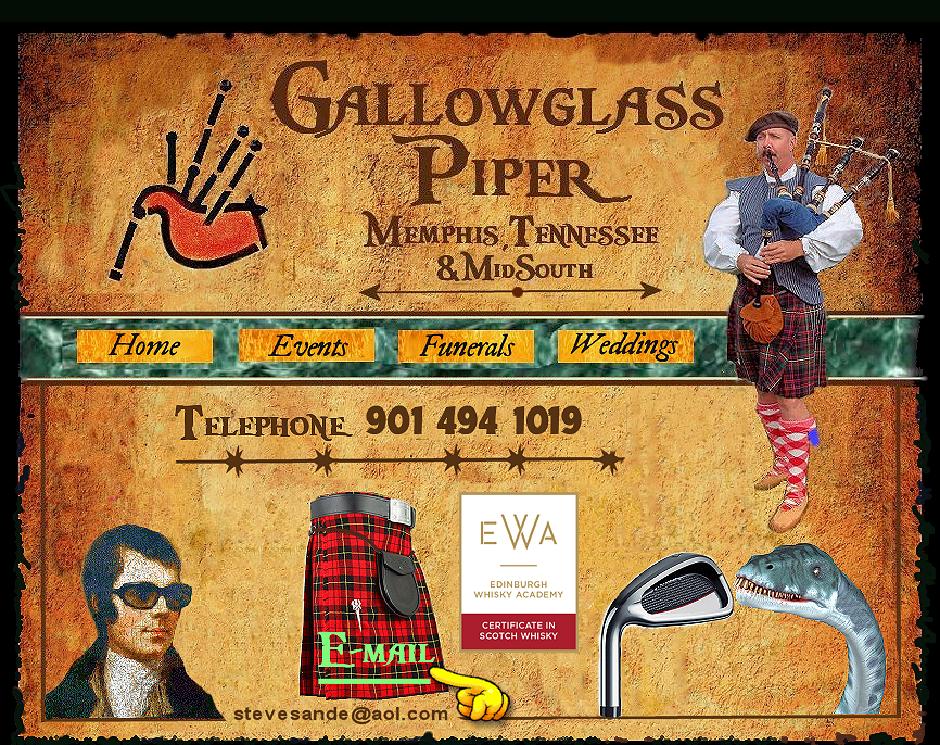 memphis bagpipes funerals events weddings